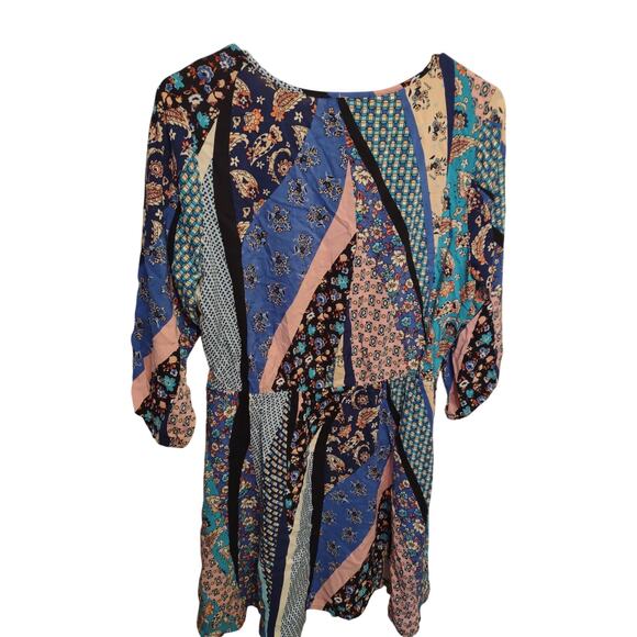 BeBop Patchwork Dress Large Bohemian Casual - Picture 5 of 5
